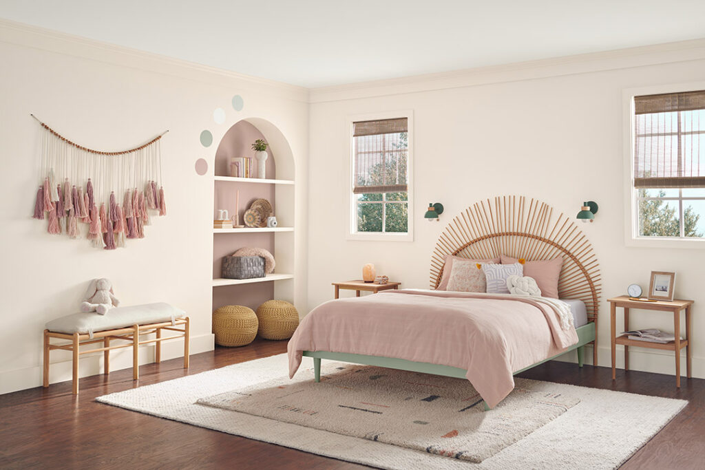 房間臥室牆壁油漆顏色推薦翻糖粉紅色