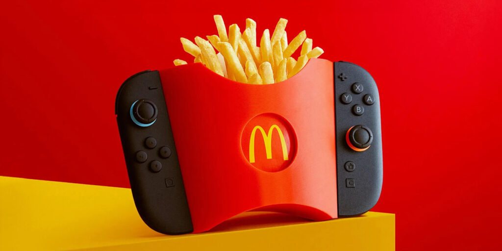 nintendo switch 2-任天堂-麥當勞薯條架-3D 列印-電玩遊戲-速食