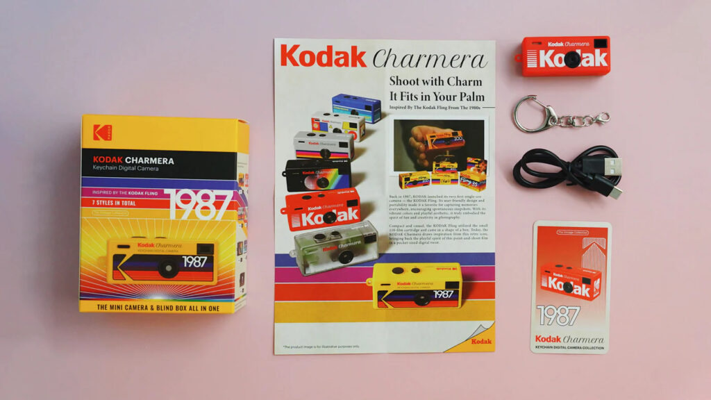 Kodak Charmera 柯達迷你相機盲盒，是數位相機，可拍照跟攝影。