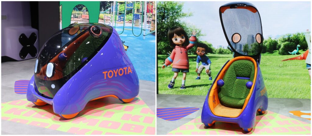Toyota Kids Mobi 兒童自動駕駛電動車，搭載 AI 人工智慧系統。