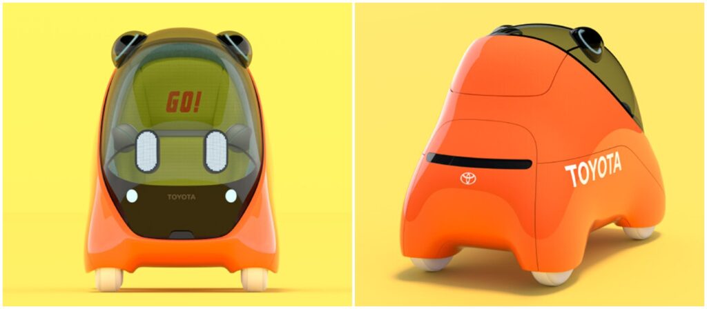 Toyota Kids Mobi 兒童自動駕駛電動車，擁有圓潤可愛的外觀。