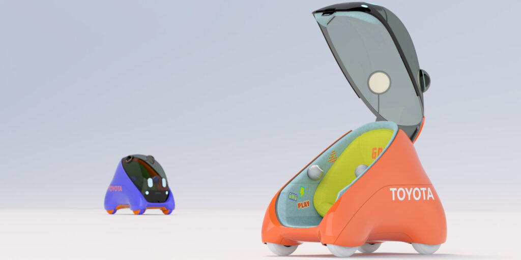 Toyota Kids Mobi 兒童自動駕駛電動車，確保兒童交通安全。